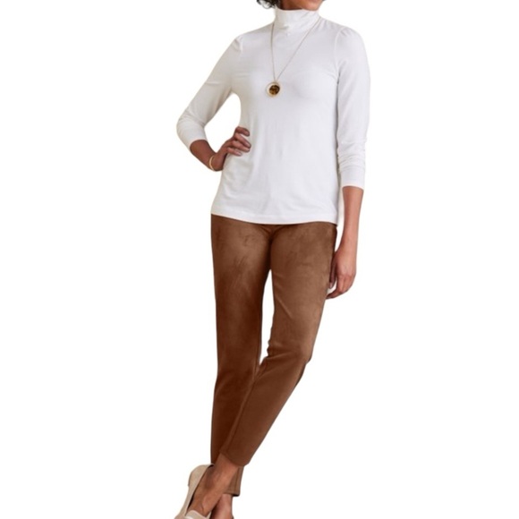 J. Jill Pants - J.Jill Faux Suede Ankle Leggings